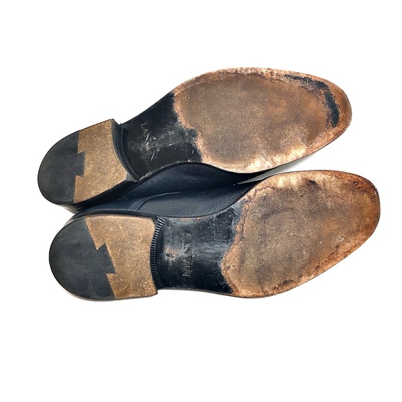 LANVIN Navy Blue Leather Derby main image 4